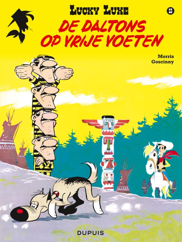 Omslag van De Daltons op vrije voeten