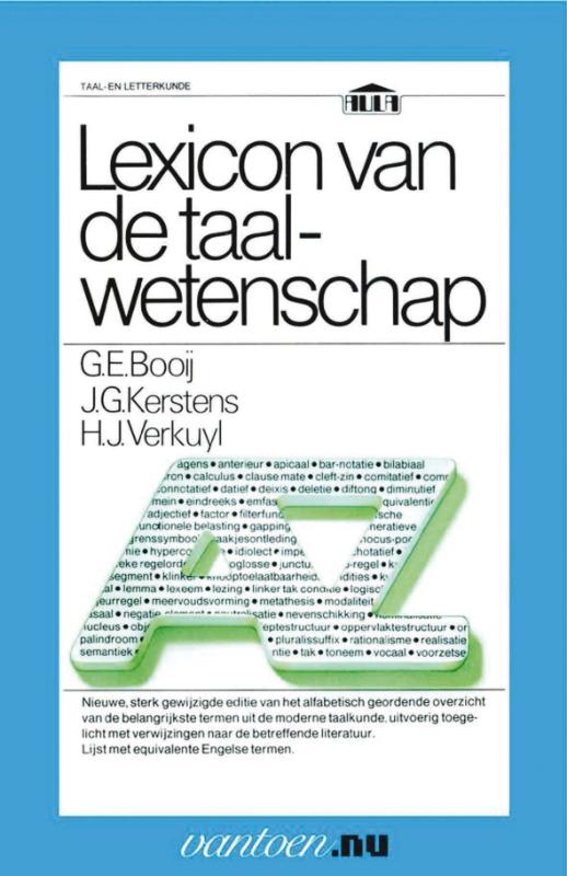 Omslag van Lexicon van de taalwetenschap