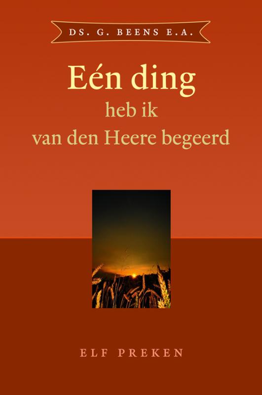 Omslag van Een ding heb ik van den Heere begeerd