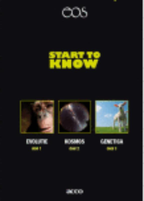 Omslag van Start to know - Evolutie - Kosmos - Genetica