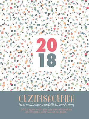 Omslag van Natural gezinsagenda 2018 Let's add some confetti to each day