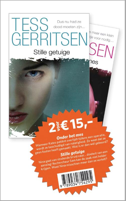 Omslag van Tess Gerritsen Pakket 2