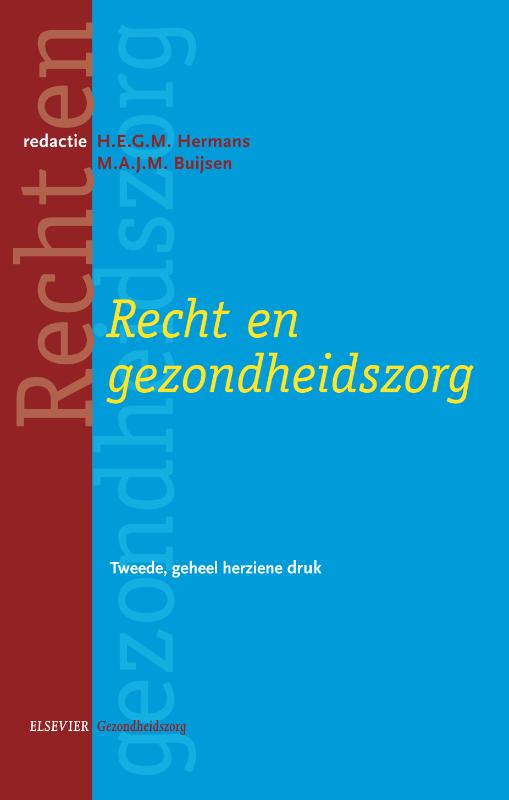 Omslag van Recht en gezondheidszorg
