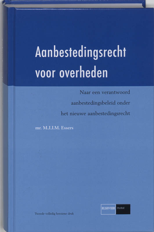 Omslag van Aanbestedingsrecht voor overheden