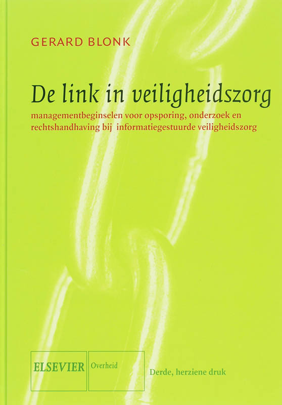 Omslag van De link in veiligheidszorg