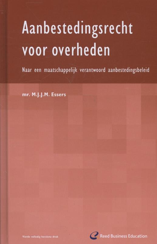Omslag van Aanbestedingsrecht voor overheden