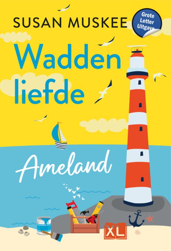 Omslag van Waddenliefde Ameland - Grote Letter Uitgave