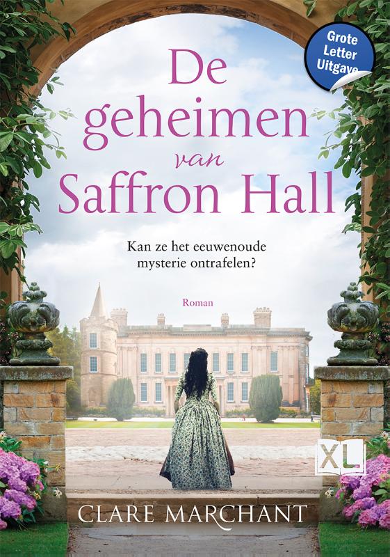 Omslag van De geheimen van Saffron Hall - Grote Letter Uitgave