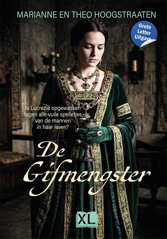 Omslag van De gifmengster - Grote Letter Uitgave