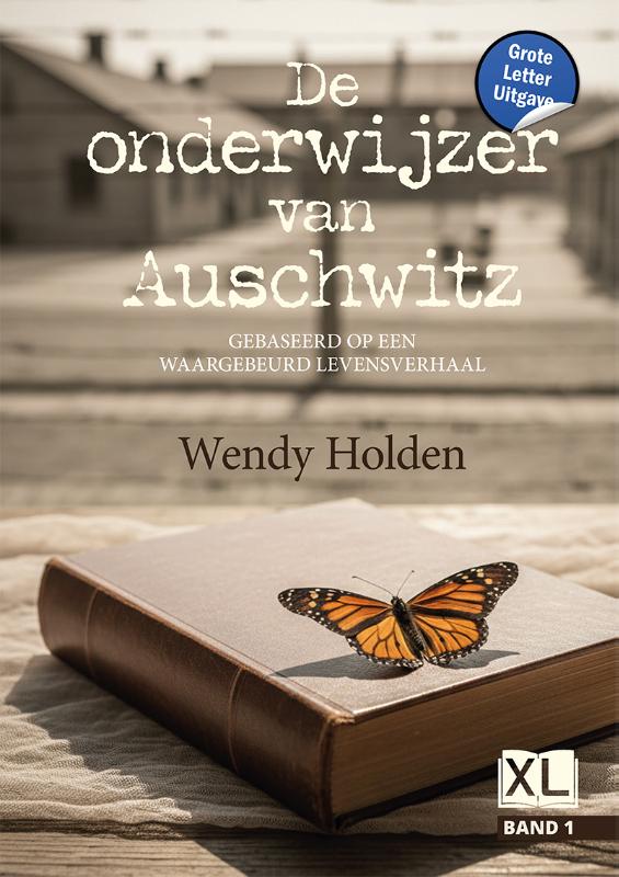 Omslag van De onderwijzer van Auschwitz - Grote Letter Uitgave (in 2 banden)