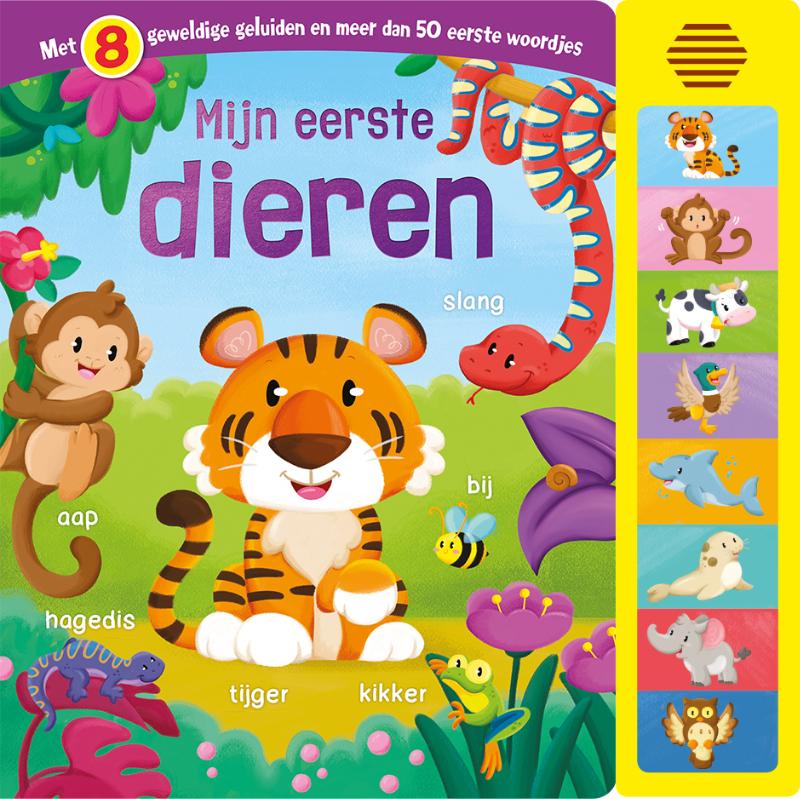 Omslag van Geluidenboek Mijn eerste dieren