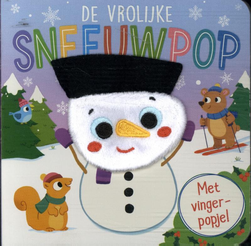 Omslag van De vrolijke sneeuwpop - Vingerpopboek