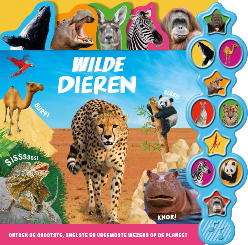 Omslag van Wilde dieren - 10-geluidenboek