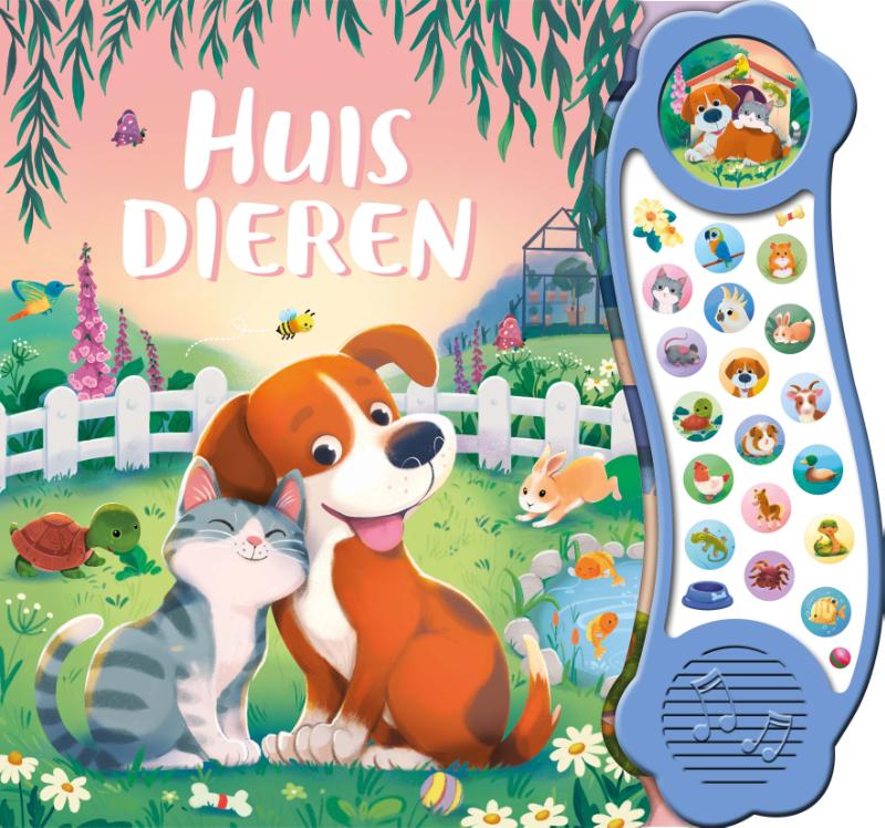 Omslag van Huisdieren - 18-geluidenboek