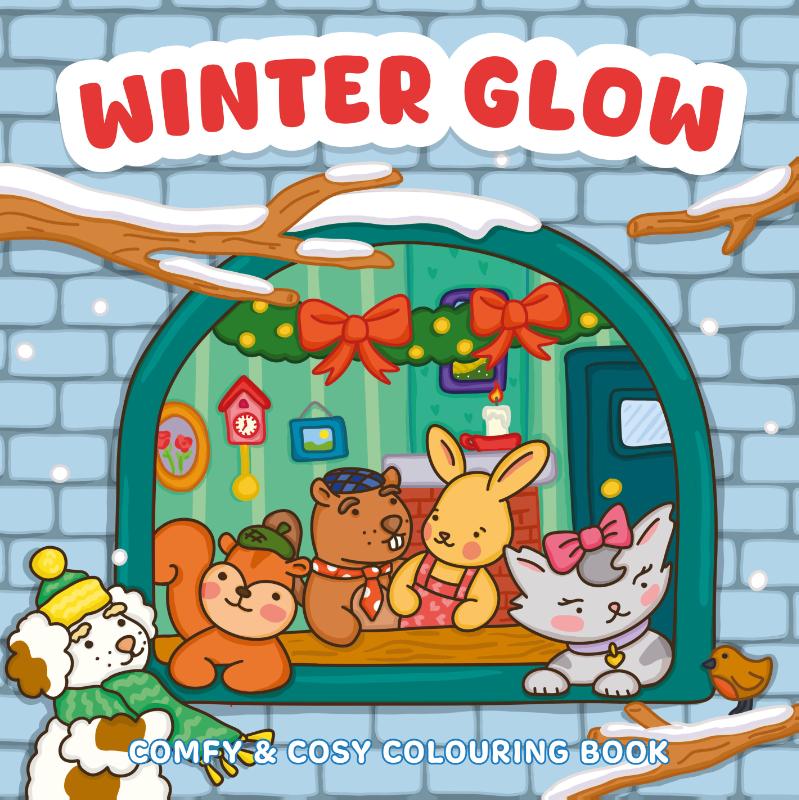 Omslag van Winter glow - Comfy & cosy colouring book