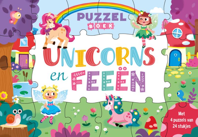 Omslag van Unicorns en feeën - Puzzelboek