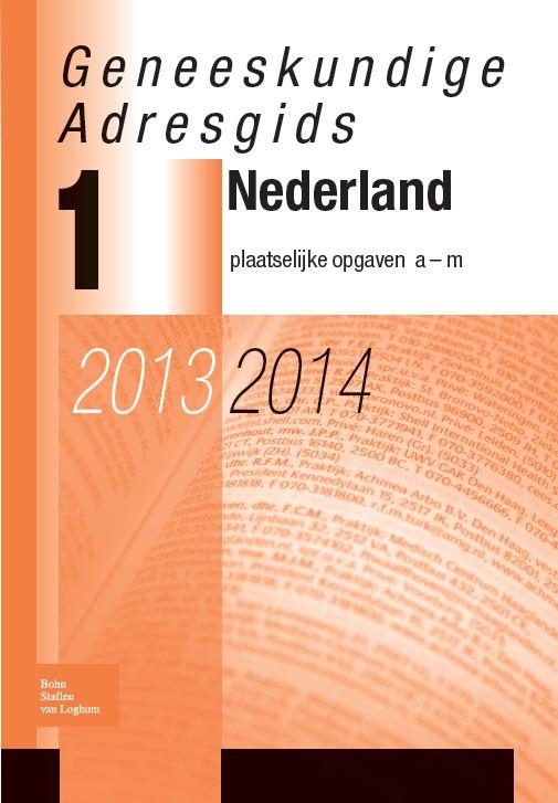 Omslag van Geneeskundige adresgids Nederland 2013-2014