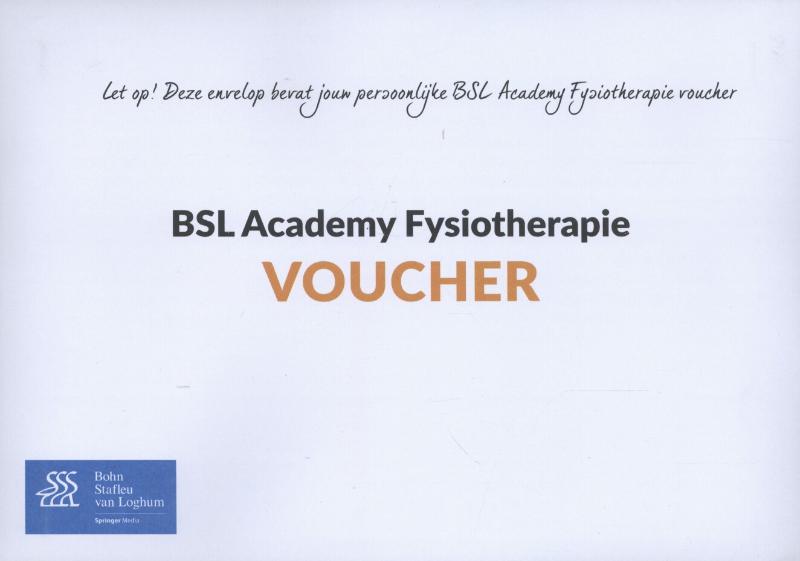 Omslag van Jaarlicentie BSL academy fysiotherapie voucher
