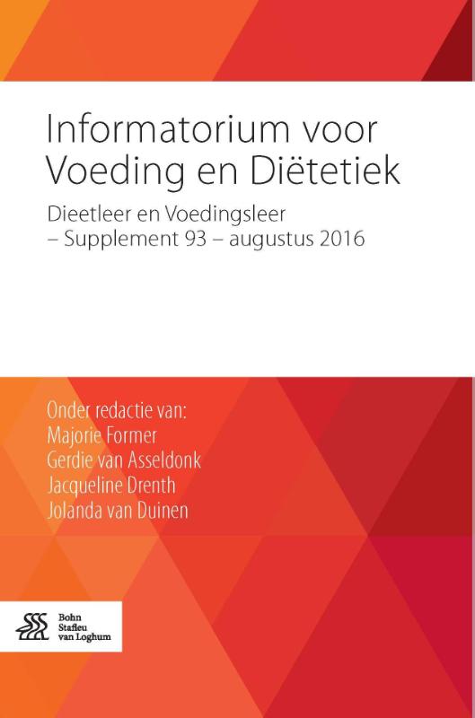 Omslag van Dieetleer en Voedingsleer - Supplement 93 - augustus 2016