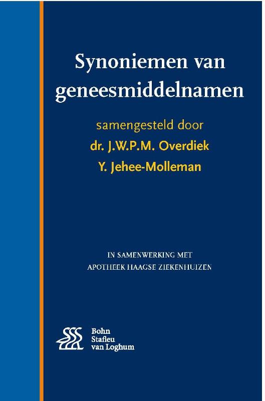 Omslag van Synoniemen van geneesmiddelnamen