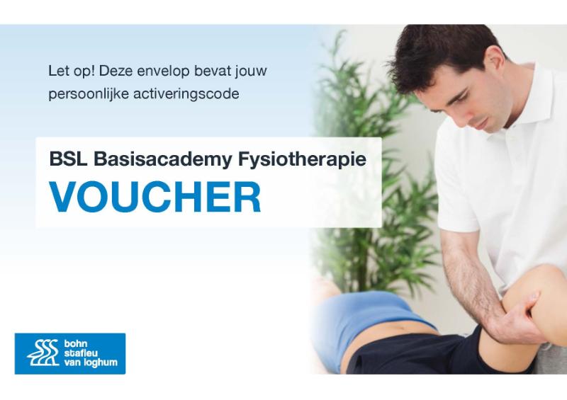 Omslag van Jaarlicentie BSL Basisacademy Fysiotherapie voucher