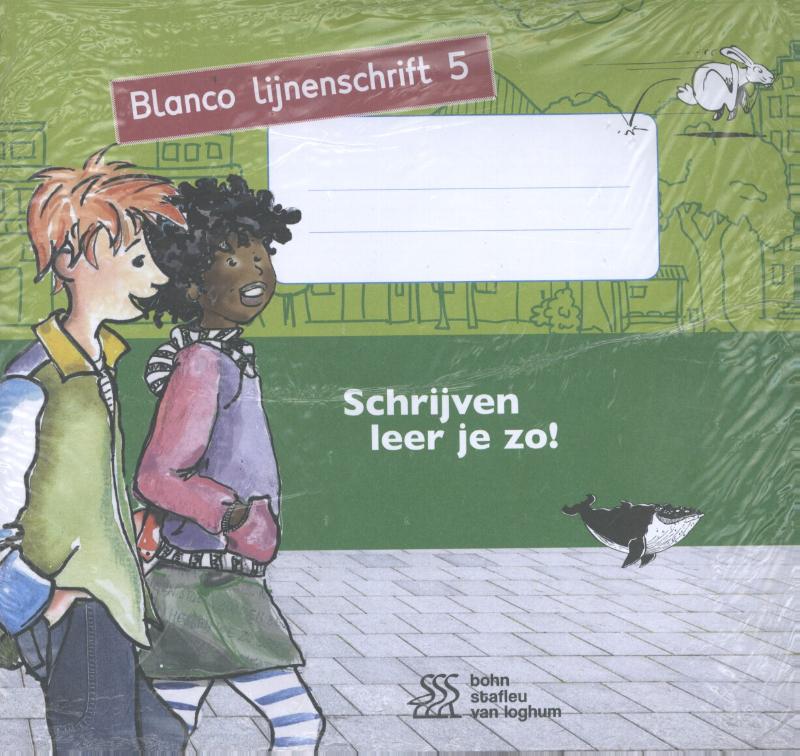 Omslag van Schrijven leer je zo! - Blanco lijnenschrift 5 - set van 5 ex.