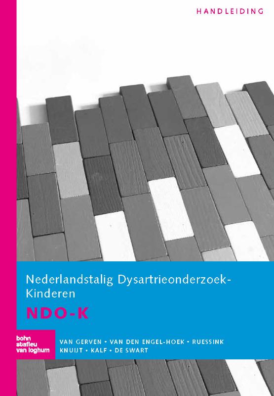 Omslag van Nederlandstalig Dysartrieonderzoek-Kinderen NDO-K
