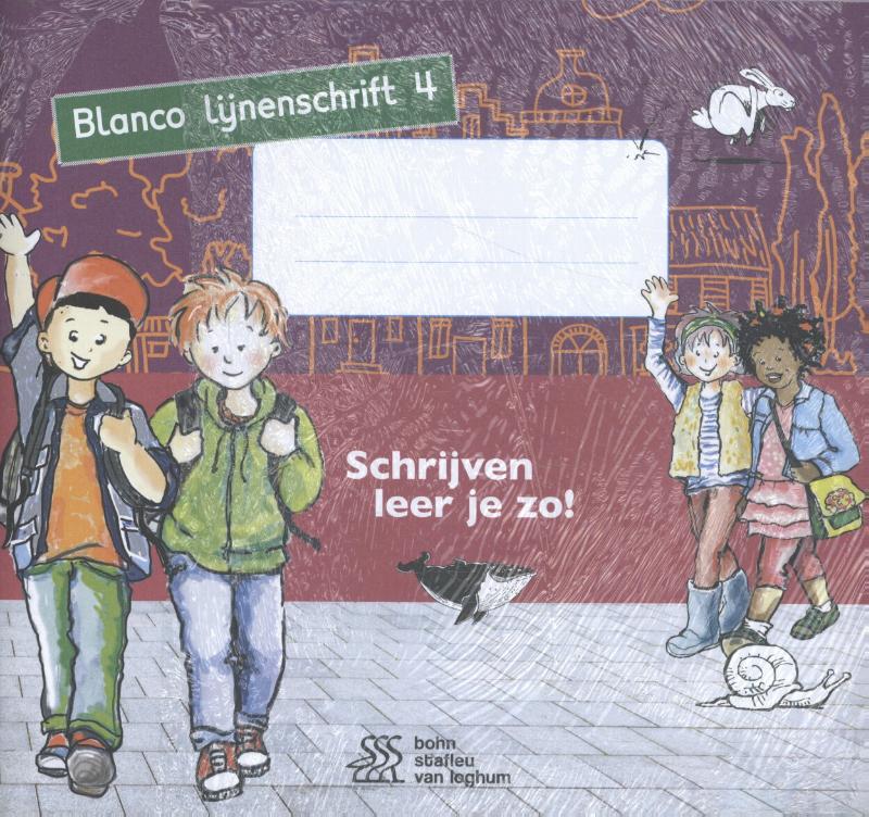 Omslag van Schrijven leer je zo! - Blanco lijnenschrift 4 - set van 5 ex.