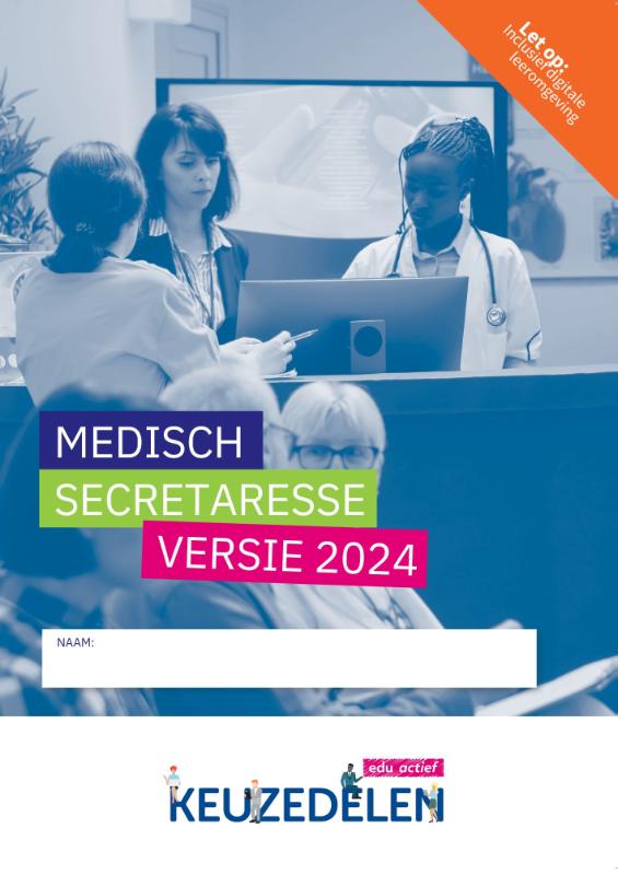 Omslag van Medisch secretaresse versie 2024 | combipakket