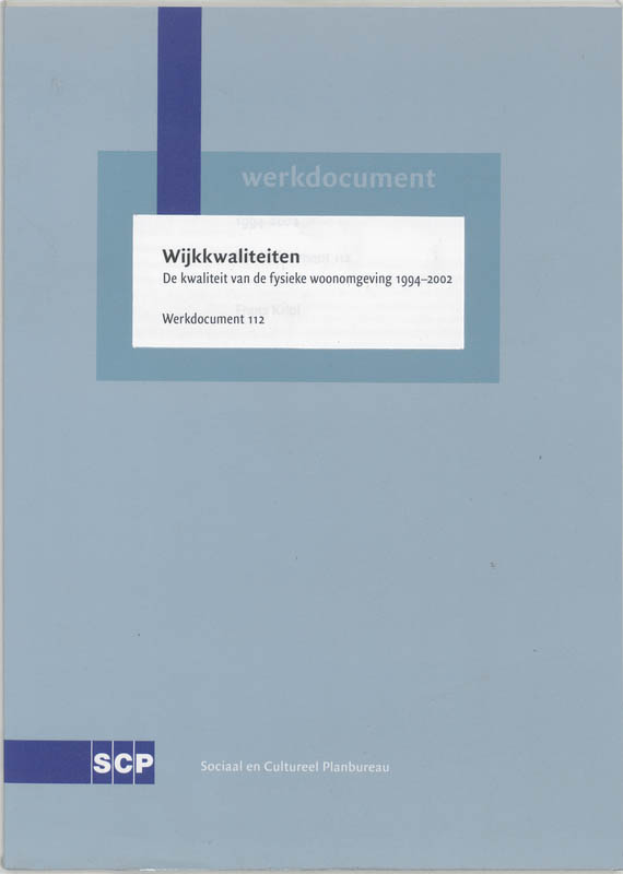 Omslag van Wijkkwaliteiten