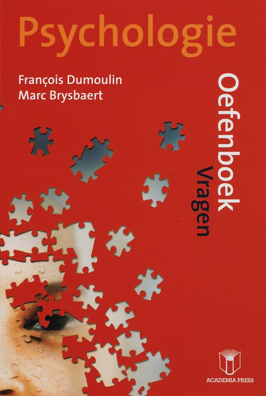Omslag van Psychologie oefenboek set vragen en oplossingen