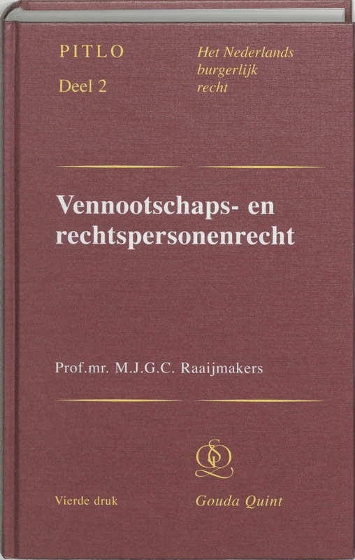 Omslag van Vennootschaps- en rechtspersonenrecht