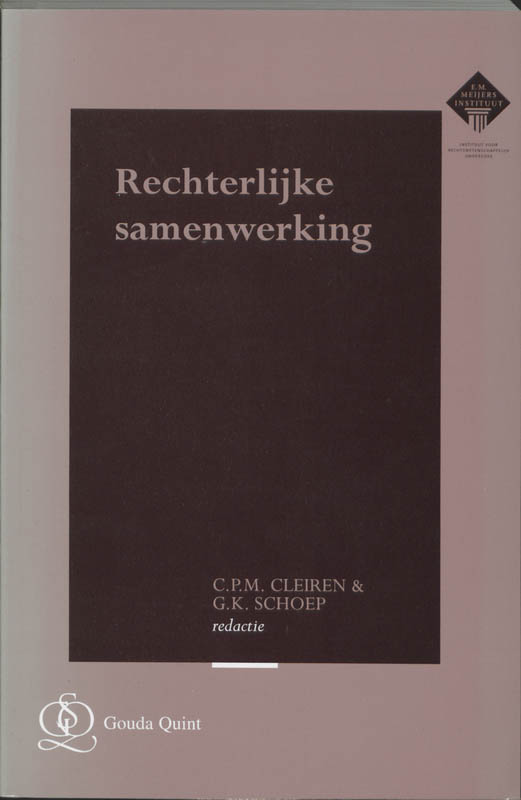 Omslag van Rechterlijke samenwerking