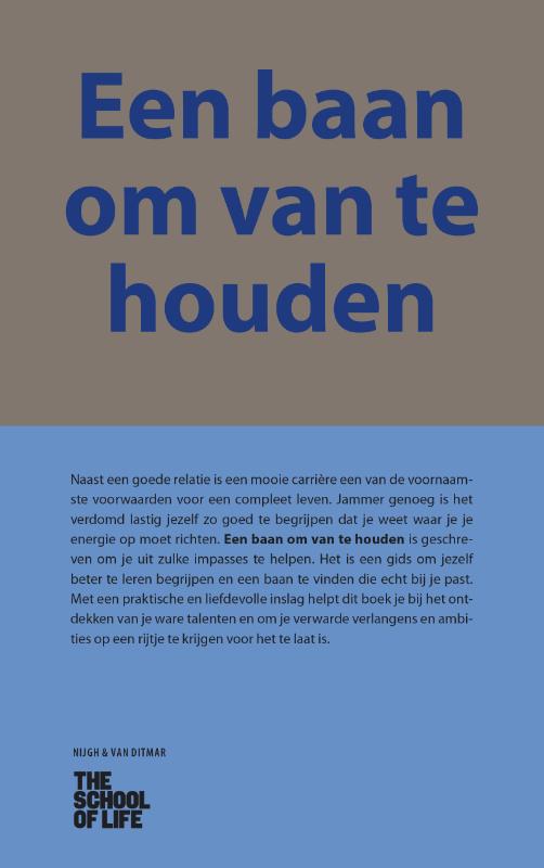 Omslag van Een baan om van te houden