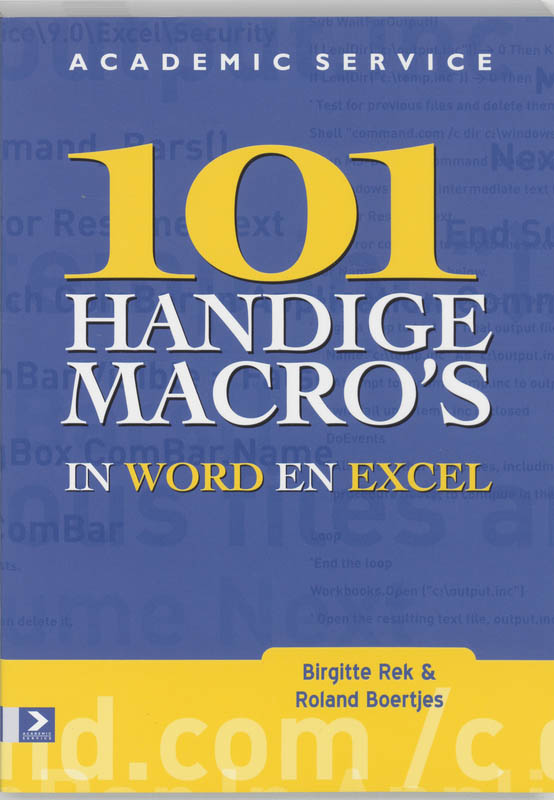 Omslag van 101 Office macro's in Word & Excel 2002