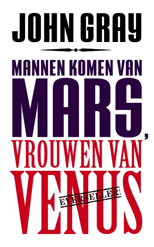 Omslag van Mannen komen van Mars, vrouwen van Venus