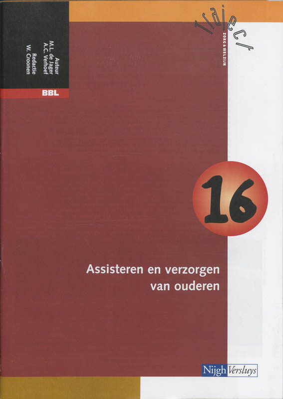 Omslag van Katern 16 assisteren en verzorgen van ouderen