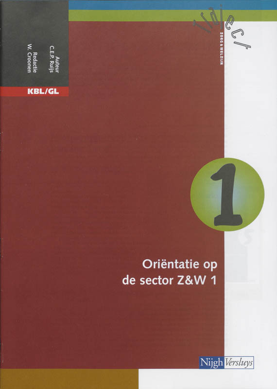Omslag van Katern 1 orientatie op de sector Z&W 1