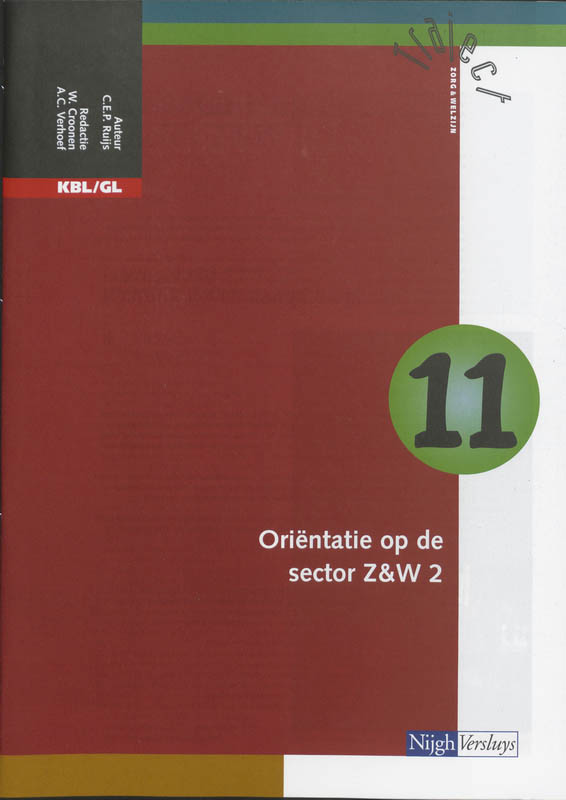 Omslag van Katern 11 orientatie op de sector Z&W 2