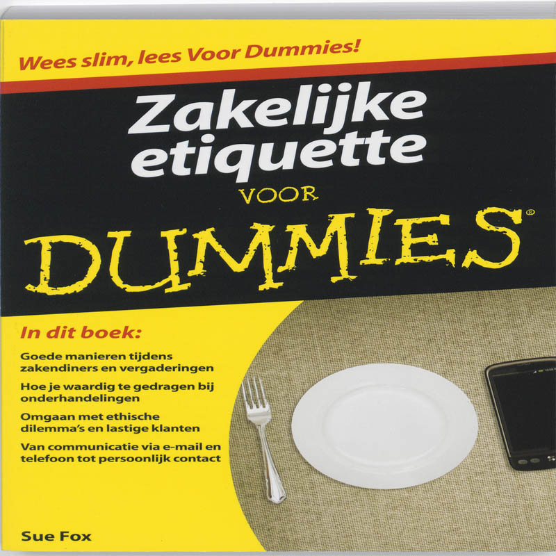 Omslag van Zakelijke etiquette voor Dummies