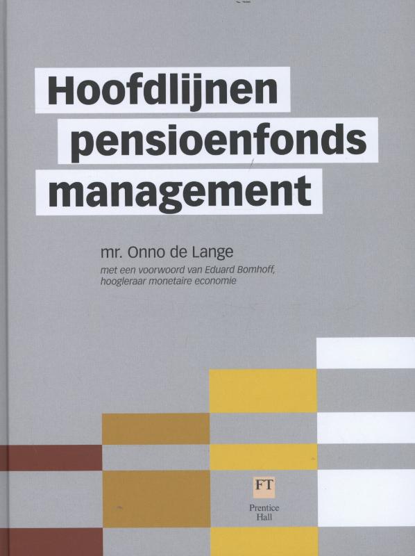 Omslag van Hoofdlijnen pensioenfondsmanagement