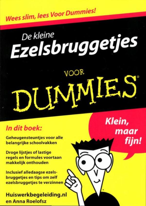 Omslag van De kleine Ezelsbruggetjes voor Dummies