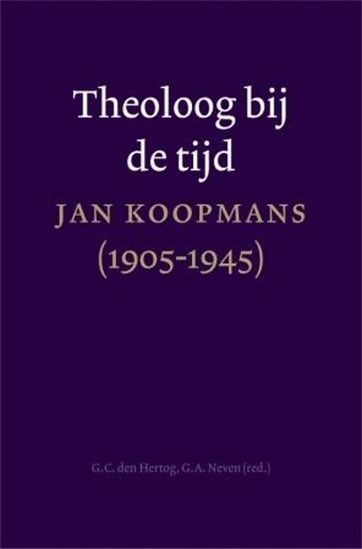 Omslag van Theoloog bij de tijd