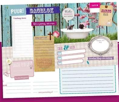 Omslag van Puur dagblok (set 5 ex.)