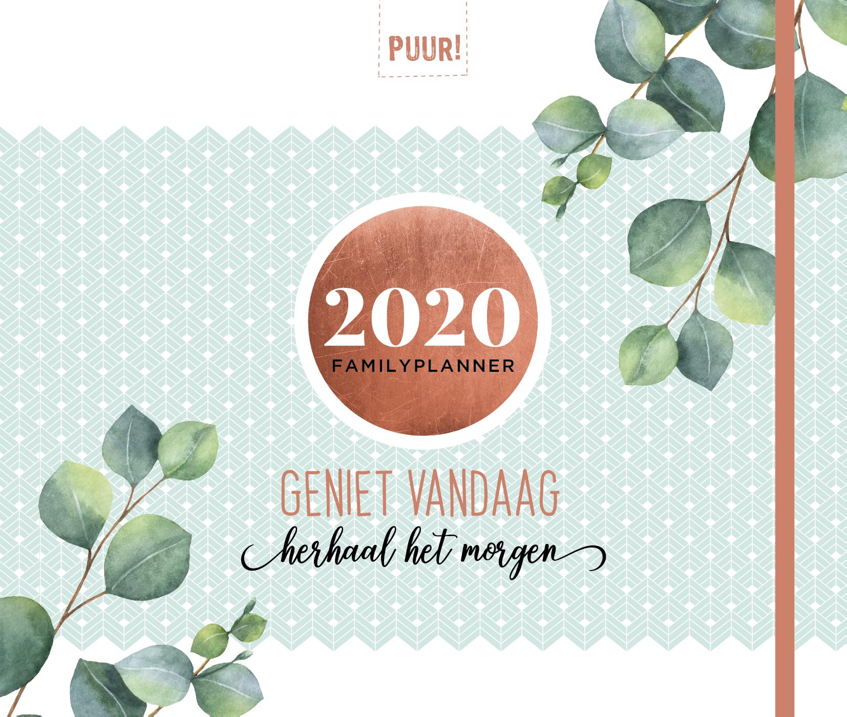 Omslag van PUUR! Familyplanner 2020