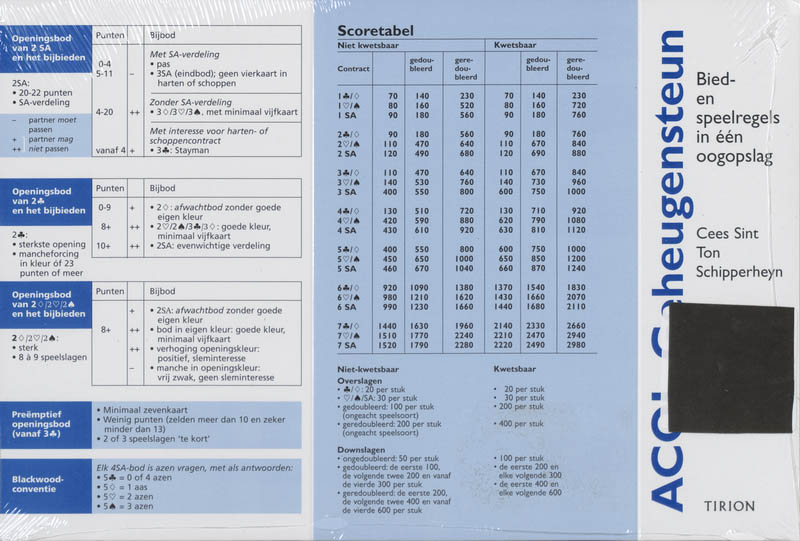 Omslag van ACOL-Geheugensteun set 4 ex