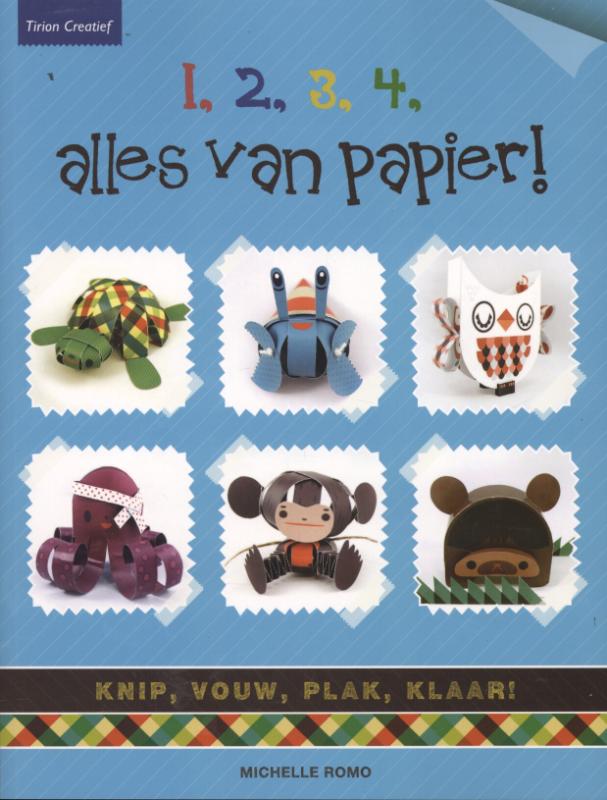 Omslag van 1,2,3,4, alles van papier