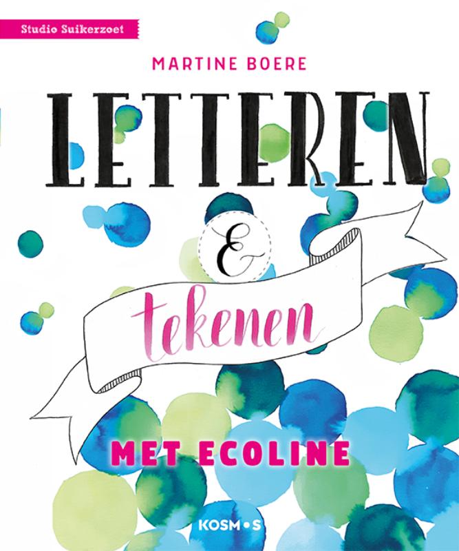 Omslag van Letteren & tekenen met ecoline
