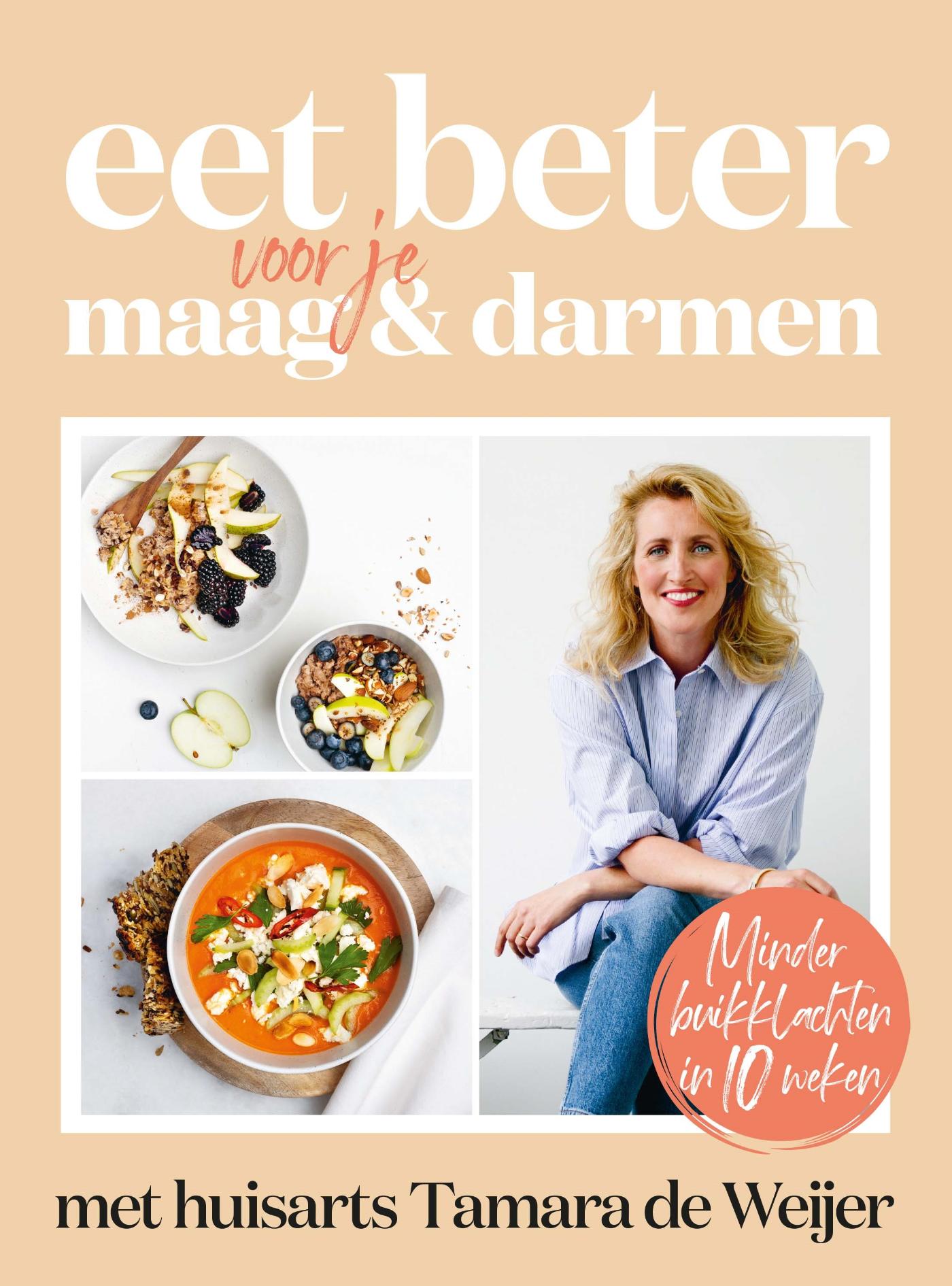 Omslag van Eet beter voor je maag en darmen met huisarts Tamara de Weijer