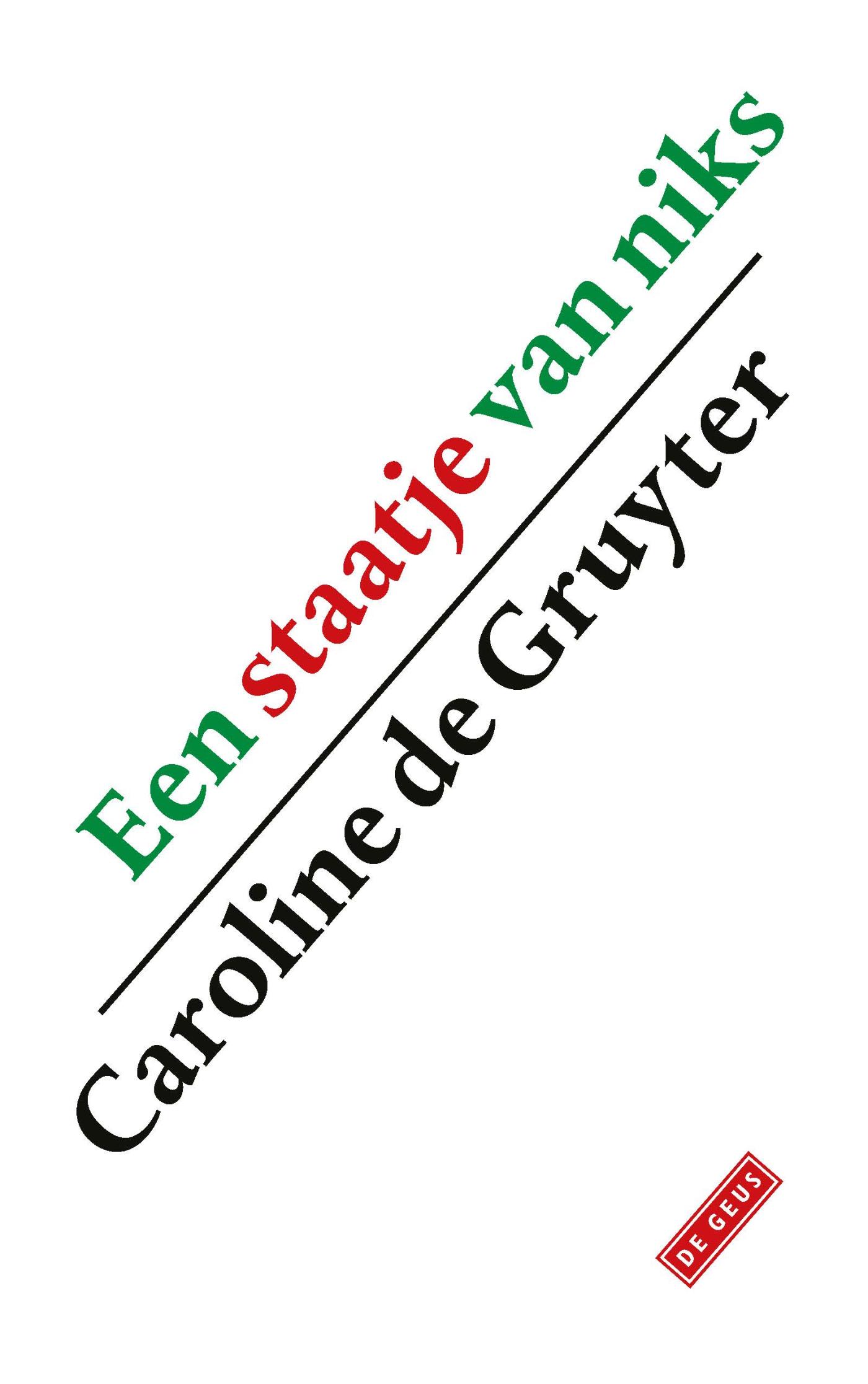 Omslag van Een staatje van niks